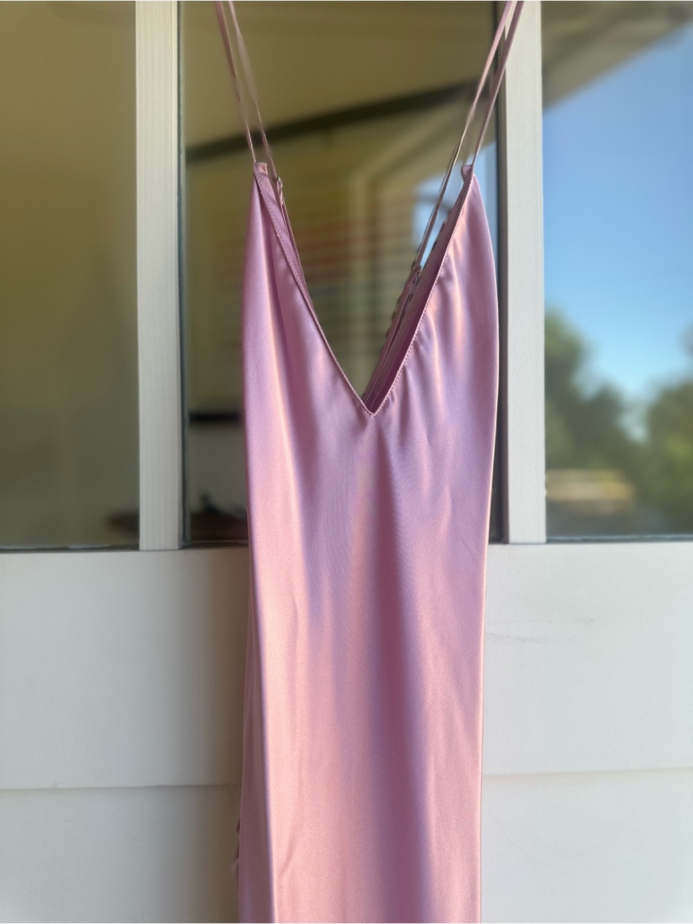 NWT Dannijo LILAC OPEN-BACK, CROSS -STRAP MIDI SLIP DRESS, M